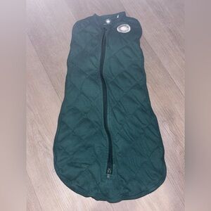 Dream Weighted Sleep Swaddle sack in forest green size small 0-6 months